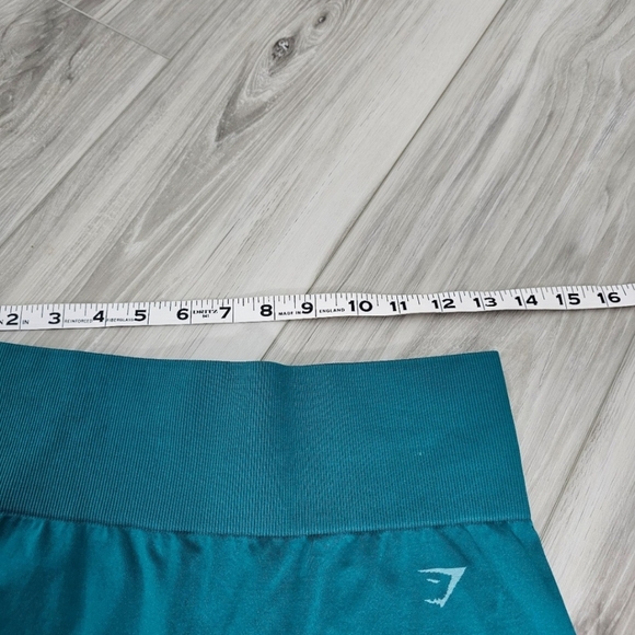 Gymshark Workout Leggings Sz M turquoise green - Picture 8 of 13